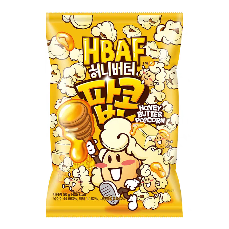 HBAF芭蜂蜂蜜黄油味爆米韩国进口