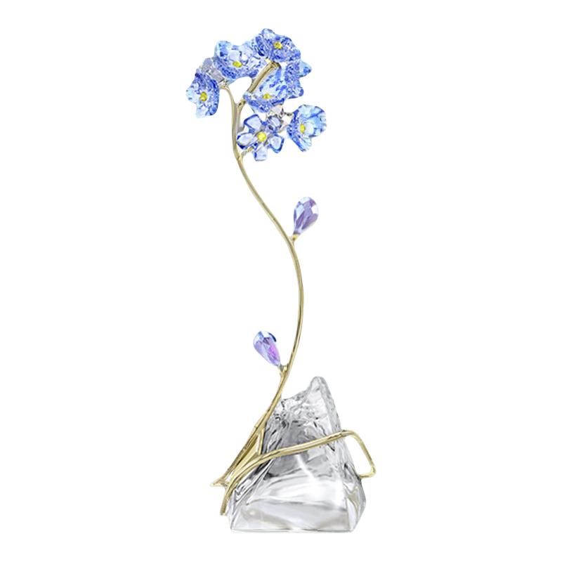 【自营】施华洛世奇SWAROVSKI花朵勿忘我家居摆件车礼物送女友