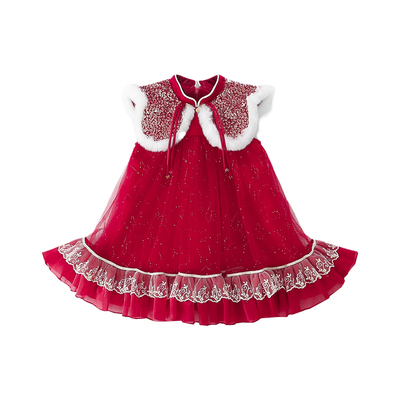 女童新年拜年服洋气年服裙