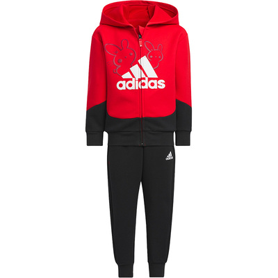 Adidas/阿迪达斯正品LK KN FZHD SET兔年小童运动套装IP7005