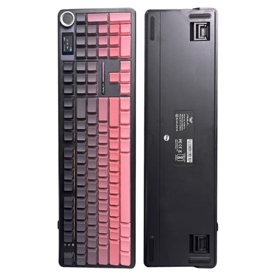 狼蛛108pro客制化机械键盘灰木轴