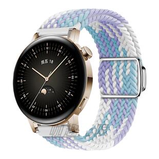 适用华为Watch4pro手表带GT5/4/2新款GT3pro43mm尼龙编织3pro new智能watch gt男运动荣耀magic2磁吸buds梦幻