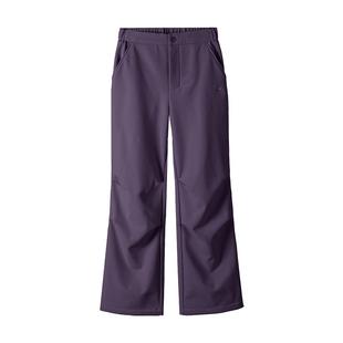 骆驼运动加绒裤女工装直筒伞兵裤宽松休闲户外防风防水保暖登山裤