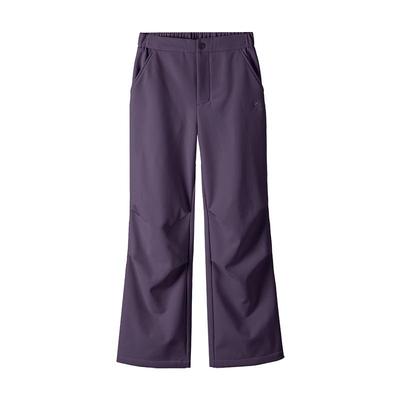 加绒防泼水工装软壳裤女