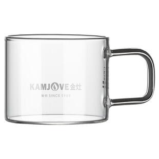 金灶玻璃茶杯高端个人专用品茗杯办公室泡茶杯套装简约喝茶杯水杯