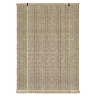 新中式窗帘纯天然亚麻手工卷帘茶室窗帘遮光遮阳帘隔断免打孔定制