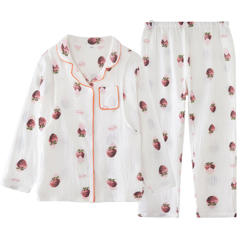 月子服春夏薄款4月份产后春秋纯棉孕妇睡衣5哺乳喂奶家居服3纱布6