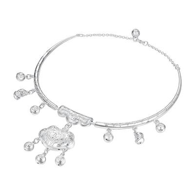 周大生足银平安喜乐宝宝吊坠