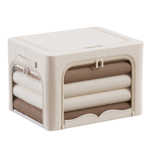 三开门衣服收纳箱大容量装衣物被子储物箱衣柜放衣服整理箱百纳箱