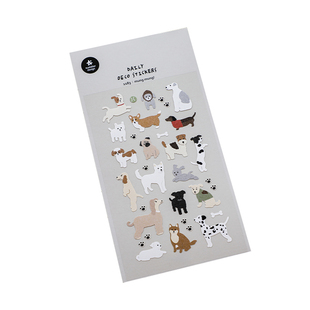 韩国suatelier汪汪小狗贴纸装饰贴画ins风高颜值手帐日记手账拼贴
