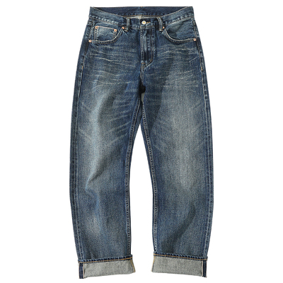 MBBCAR窄幅赤耳丹宁牛仔裤直筒