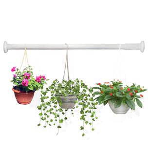 免打孔悬挂花架阳台吊兰绿萝伸缩杆支撑杆绿萝爬藤支架花篮架子