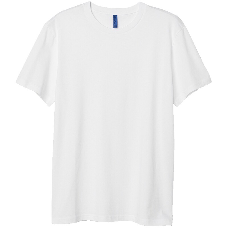 HM男装女装T恤夏季透气圆领运动短袖内搭简约上衣正肩T恤0685816