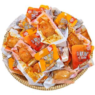 每果时光带籽鱿鱼仔500g即食手撕香辣鱿鱼头满籽海鲜熟食年货零食