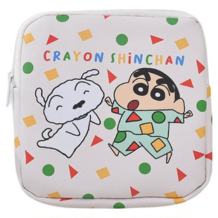 蜡笔小新大容量硬币零钱包多功能收纳卡片钥匙可爱便携口红化妆包