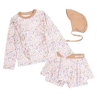 bayb韩国儿童泳衣女小中大童女孩ins风夏季可爱裙式平角女童泳装