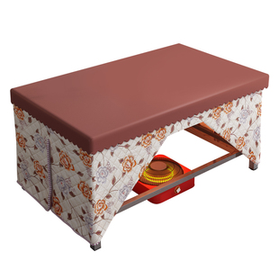 长方形烤火桌家用折叠吃饭桌子烤火架湖南农村简易取暖桌2026新款