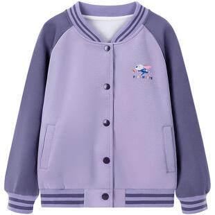 迪士尼童装女童外套2026新款春季儿童春装上衣女孩兔子警官棒球服