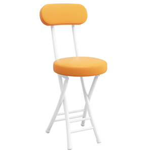 折叠椅子家用靠背软包椅简易书桌椅宿舍折叠凳阳台小凳子便携圆凳