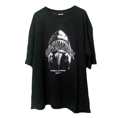 国现GYM鲨鱼ATTACK男女同款T恤举重骑行运动健身透气美式宽松短袖