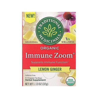 香港直发Traditional Medicinals茶叶有机机体抵抗加强柠檬