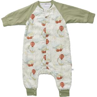 安旦婴幼儿童六层竹棉纱布睡袋春夏宝宝分腿连体衣睡袋