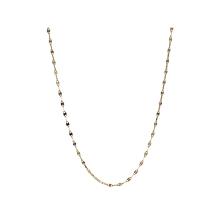 PAUSA ANN 波光粼粼14k金素链项链冷淡风小众设计感