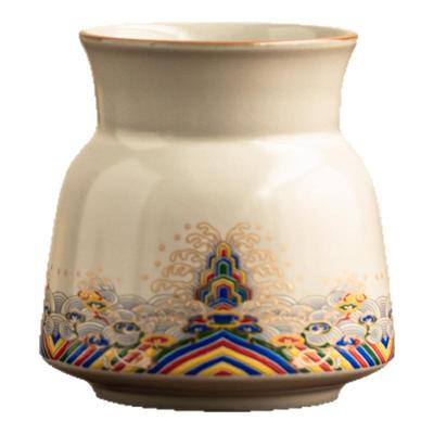 晨翔汝窑茶道六君子收纳桶单个茶筒茶具配件收纳盒办公室笔筒花插