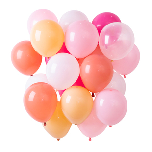 乳胶气球儿童无味安全加厚宝宝吹气早教防爆婴儿环保彩色色彩气球