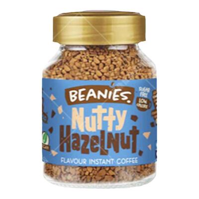 英国Beanies贝尼诗榛子拿铁冻干速溶无糖零卡黑咖啡学生早餐奶咖