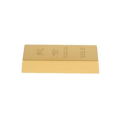 黄铜实心沙金金条仿真摆件金元宝假金块银行样品道具开业礼招财