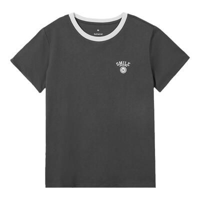 【男女T清仓】热风短袖T恤夏季新款女士百搭圆领短袖T恤宽松女T