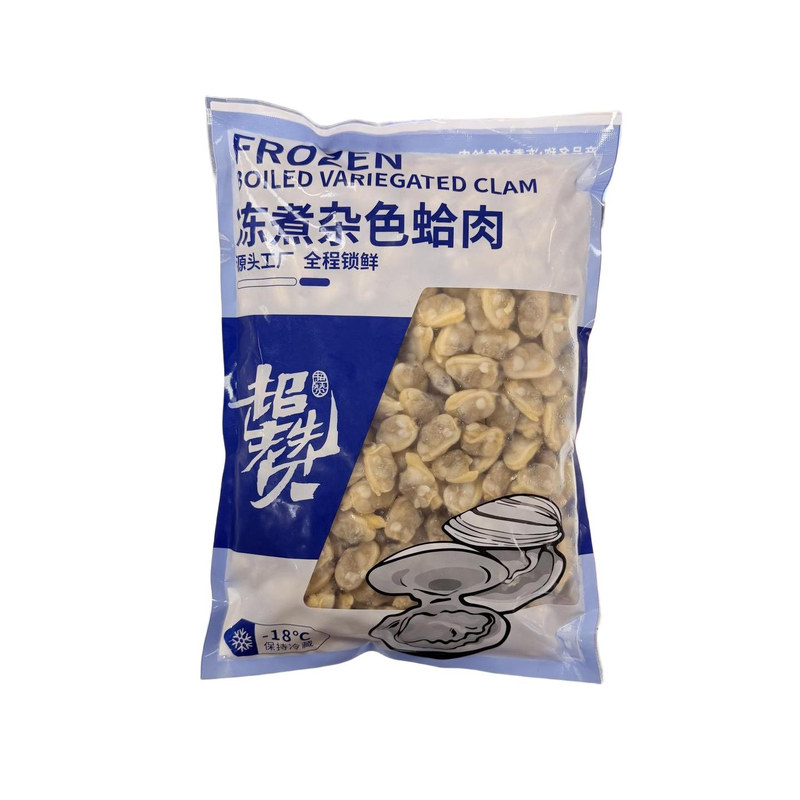 超赞冻煮杂色花蛤肉1kg*10包整箱