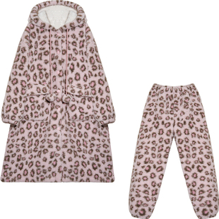 Bananagirl睡衣女士2025冬季新款长款睡袍加绒保暖家居服可外穿冬