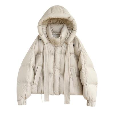 小个子宽松加厚90白鸭绒羽绒服