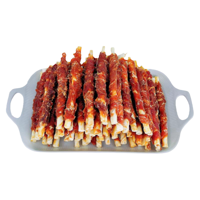 淡泪痕鸭肉缠牛皮磨牙棒