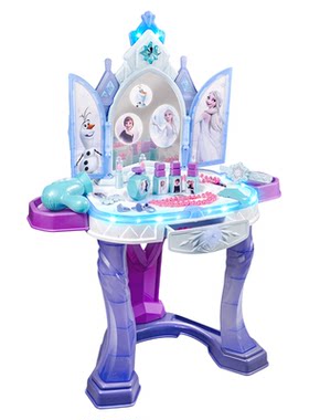 儿童礼物爱艾莎公主魔幻感应梳妆台玩具魔法化妆桌送女孩子的生日