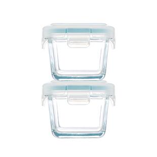 玻璃调料碗咸菜碗上班族带饭蘸料碟小菜收纳保鲜盒微波炉加热饭盒