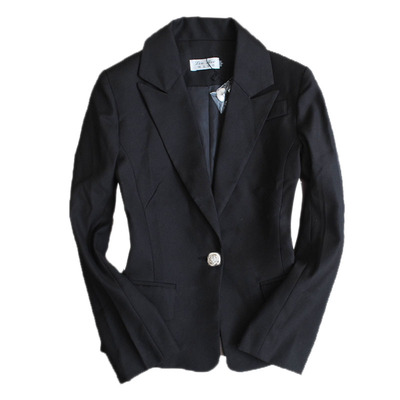 小西装女韩版一粒扣显瘦短外套