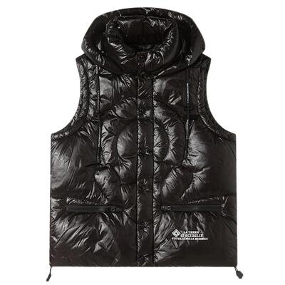 cnc男装连帽保暖羽绒背心