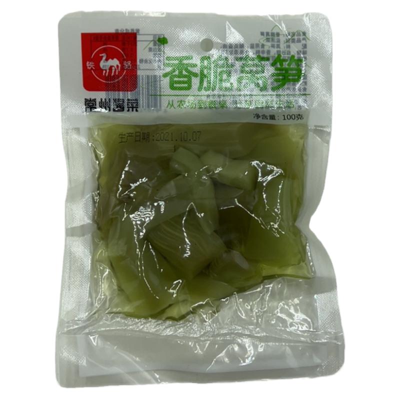 铁骆牌常州酱菜莴笋干莴苣干咸菜香脆爽口开胃菜下饭菜袋装即食