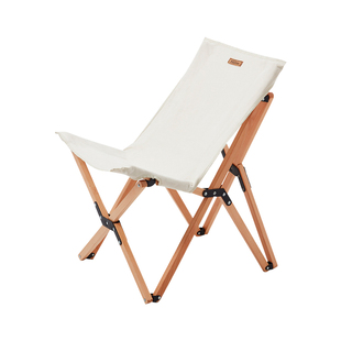 FreeHike 实木折叠椅子便携户外休闲露营帆布靠背凳子懒人沙滩椅