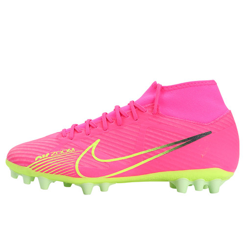 小胖哥耐克C罗刺客15中端AG人草短钉ZOOM缓震高帮成人足球鞋男女