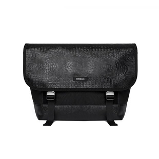 COMBACK黑魂鳄鱼纹皮革大号单肩包潮流斜挎包邮差包死飞休闲男包