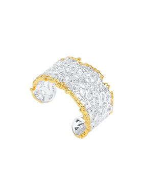 OOAK女925银镀银5A锆石时尚戒指