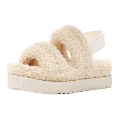 UGG舒适弹力束带茸茸凉鞋