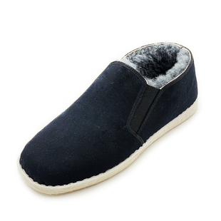 内联升男鞋冬季新款棉鞋手工千层底男士羊毛里巾舌保暖棉鞋8537A