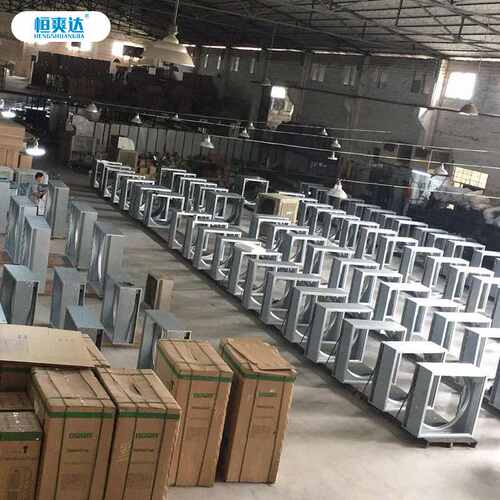 恒爽达大功率工业厂房百叶窗负压风机排风扇压筋加固工艺负压风机