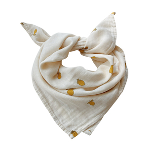 60*60婴儿方巾muslin竹棉纱布口水巾围嘴薄A类柔软透气宝宝洗澡巾