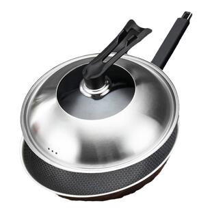 304不锈钢锅盖家用炒菜通用炒锅圆形玻璃30寸32cm汤锅34厘米盖子